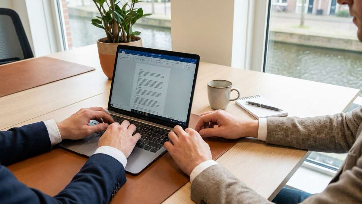 Arbeidsovereenkomst opstellen aan het bureau