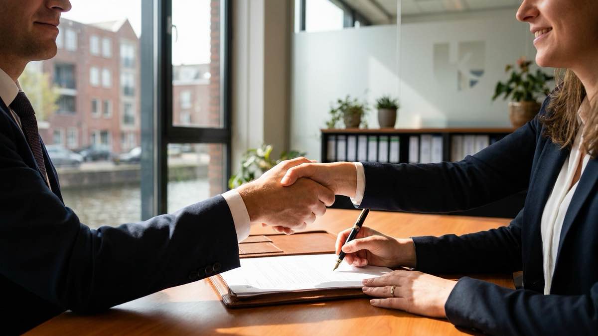 Werkgever en werknemer ondertekenen de arbeidsovereenkomst