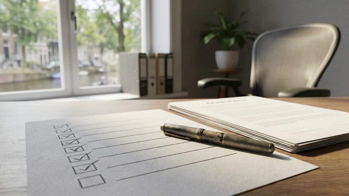 Checklist voor het controleren van een arbeidsovereenkomst
