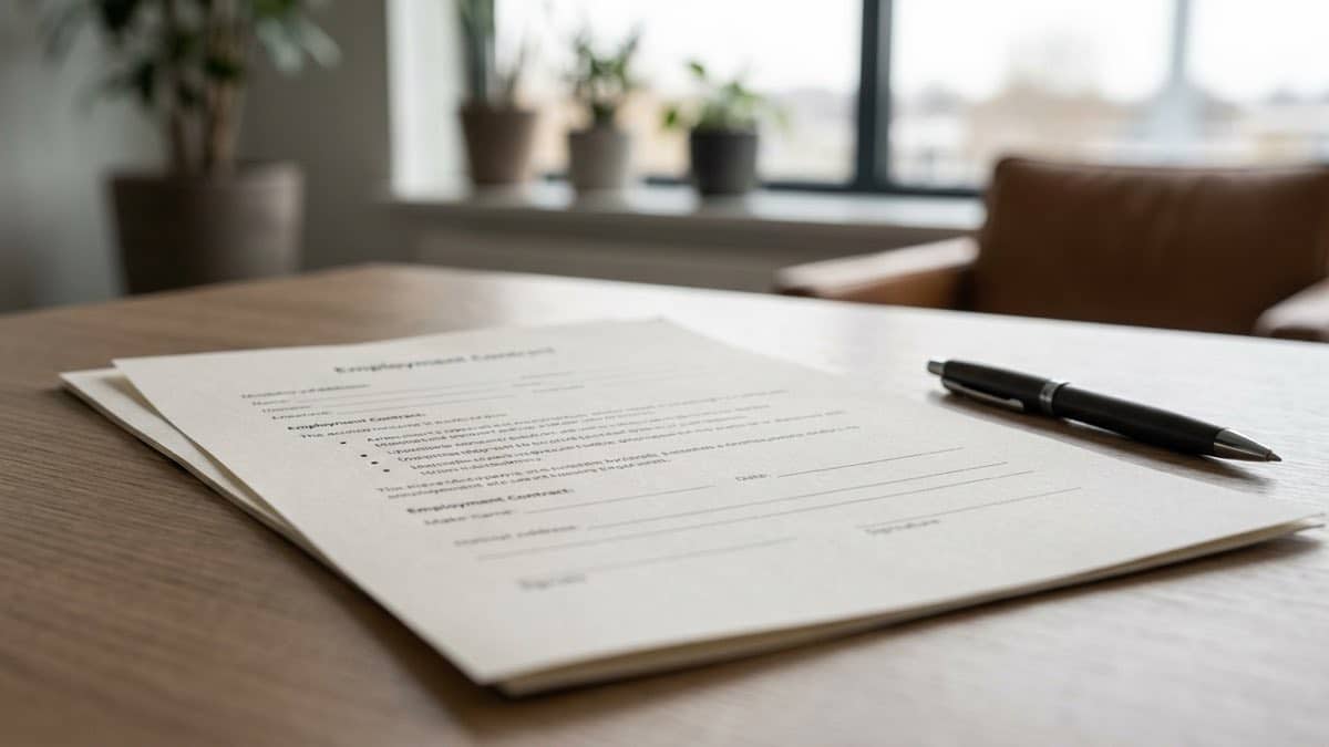 Arbeidsovereenkomst voorbeeld met de belangrijkste bepalingen